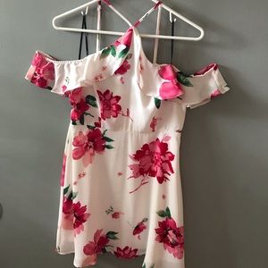 Floral off the shoulder dress